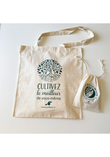 Pack tote bag + pochon 100% coton bio