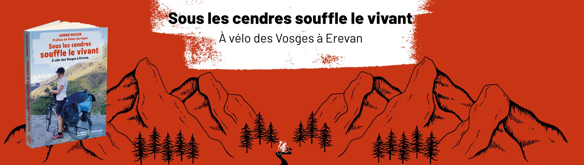 Bannière sous les cendres souffle le vivant